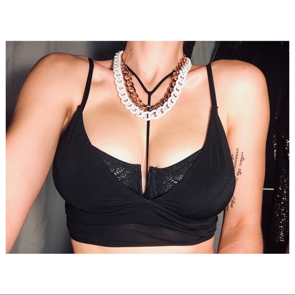 Nasty Gal Jewelry - ⚡️SALE⚡️NASTY GAL Rose Gold/ White Chain Necklace